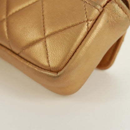 Chanel Classic Flap Charm Chain Belt Quilted Caviar, Gold, Leather, Handbag