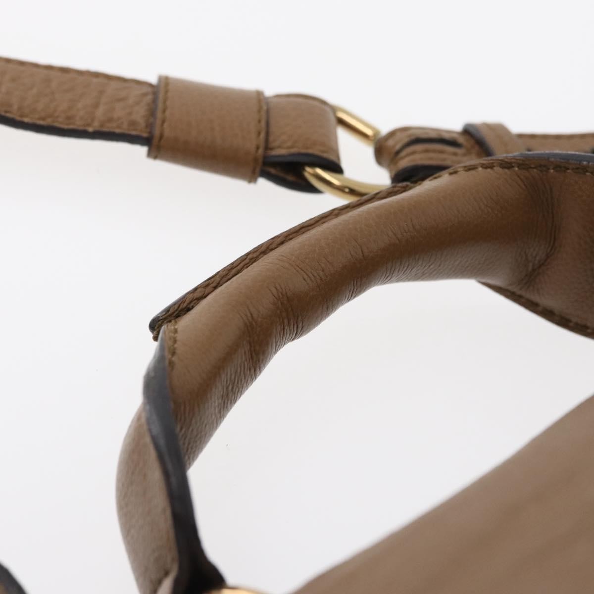 Chloe Elsie Convertible Satchel Leather, Brown, Leather, Handbag