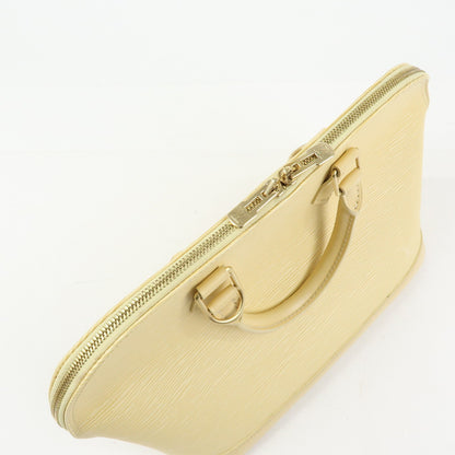 Louis Vuitton Alma Epi Leather, Yellow, Leather, Handbag