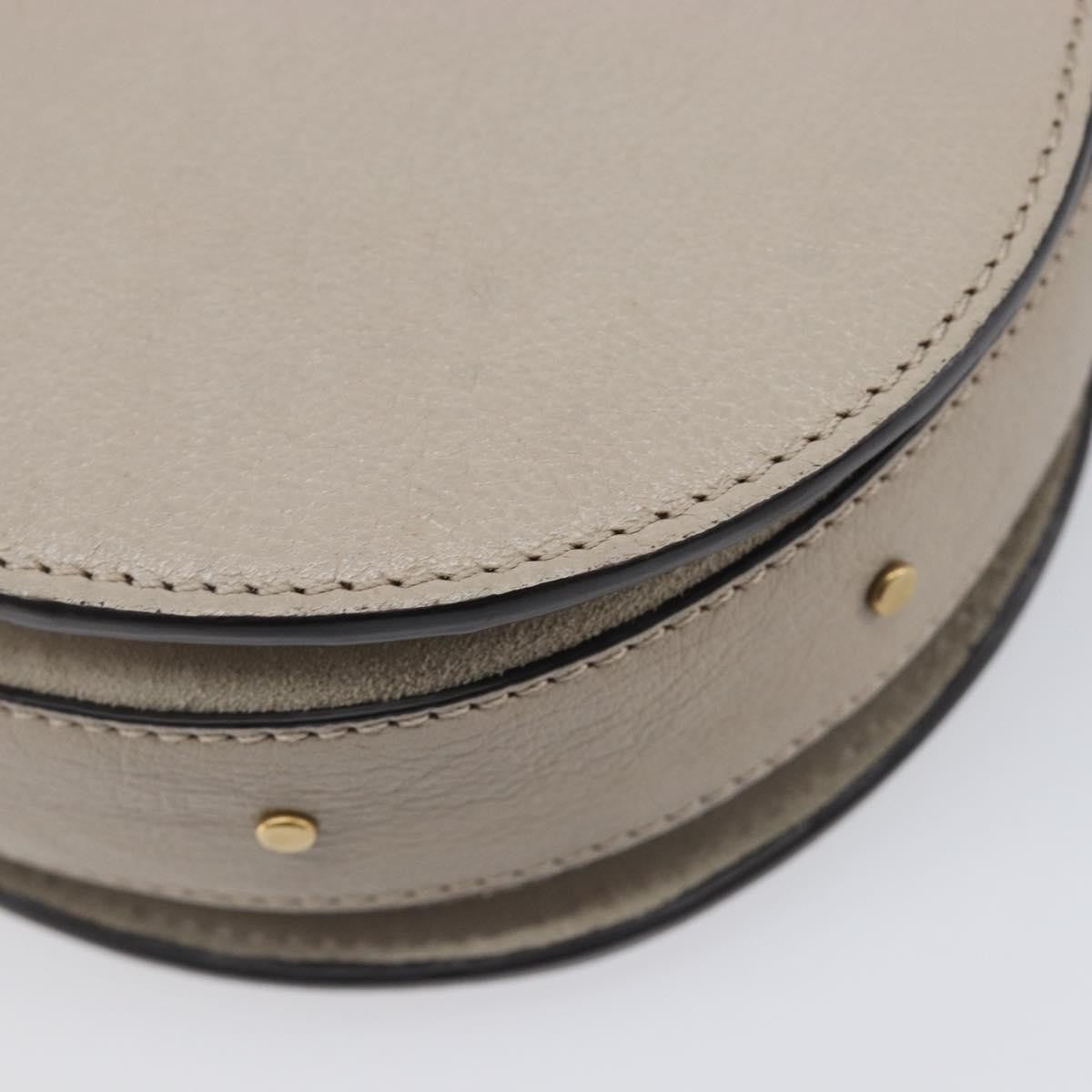 Chloe Pixie Belt Leather and Suede, Beige, Leather, Handbag