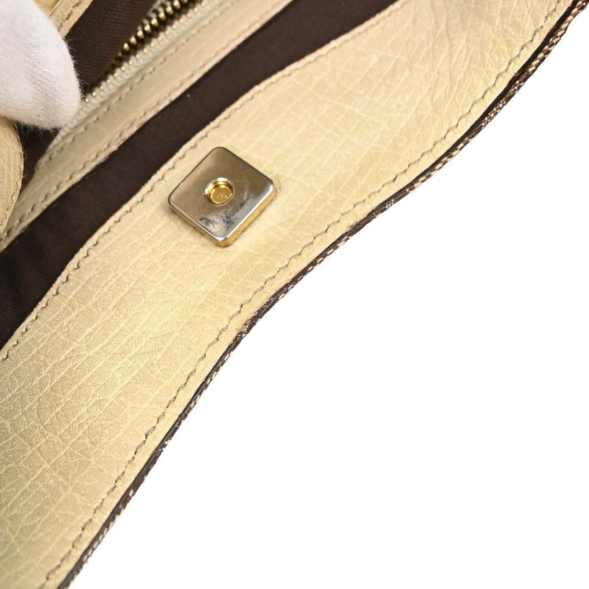 Gucci Horsebit Canvas, Beige, Canvas, Clutch