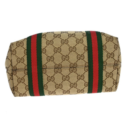 Gucci Jolicoeur Pochette GG Canvas and leather, Beige, Canvas, Handbag