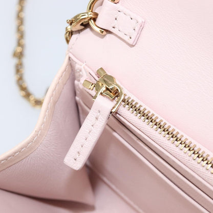 Versace Greca Goddess Convertible Clutch Leather, Pink, Leather, Shoulder Bag