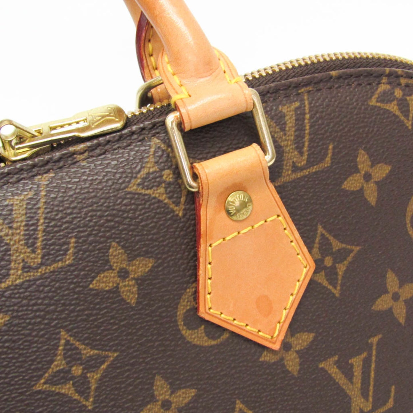 Louis Vuitton Alma Monogram Canvas, Brown, Canvas, Handbag