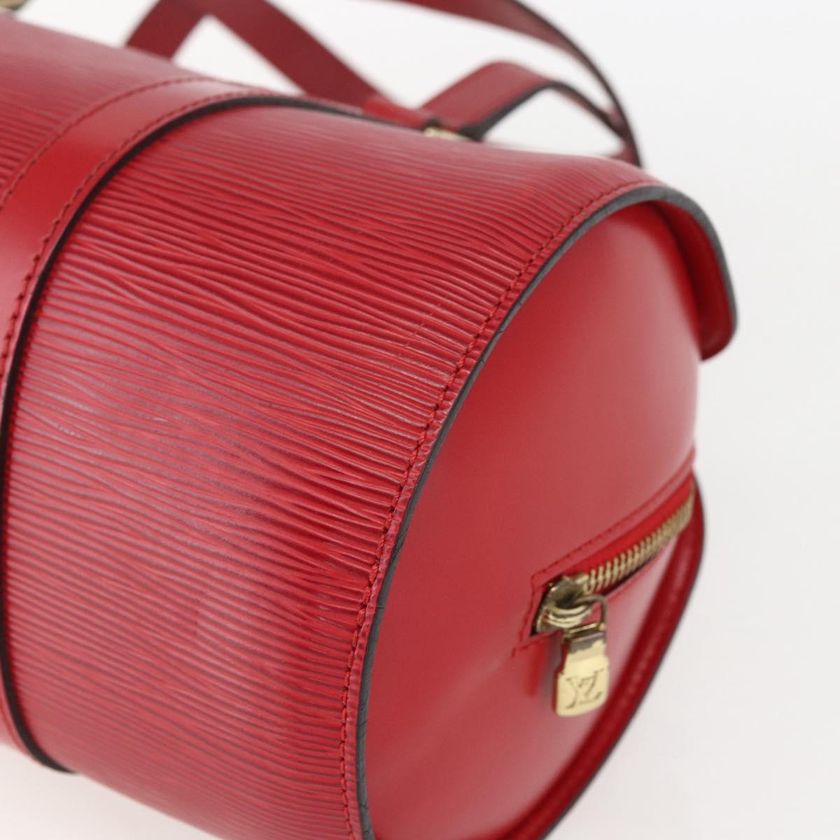 Louis Vuitton Soufflot Handbag Epi Leather, RED, LEATHER, Handbag