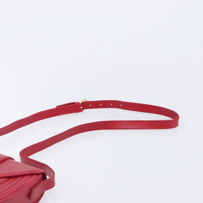 Saint Laurent Vintage Shoulder bag Leather, Red, Leather, Shoulder Bag