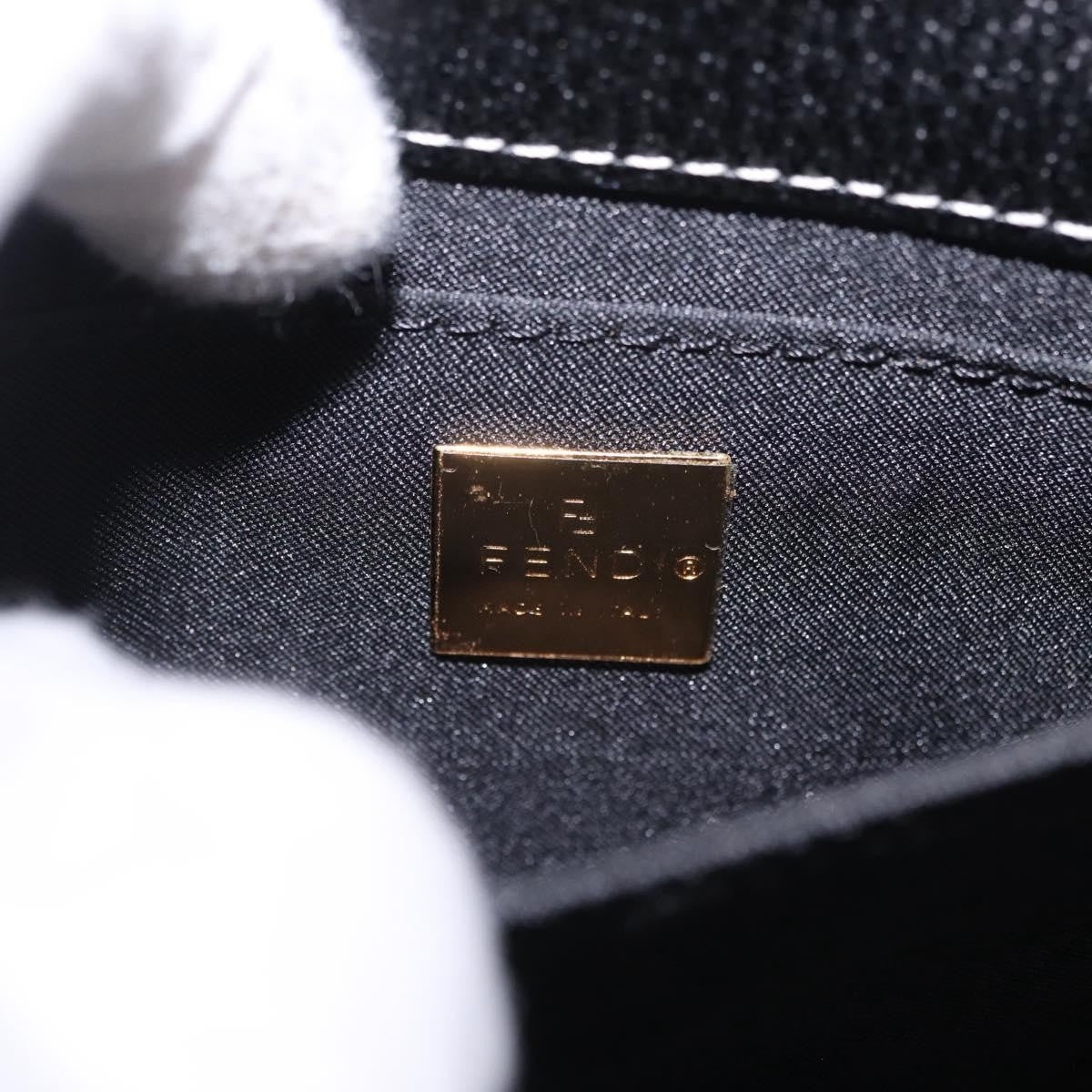 Fendi Shoulder Leather, Black, Leather, Shoulder Bag