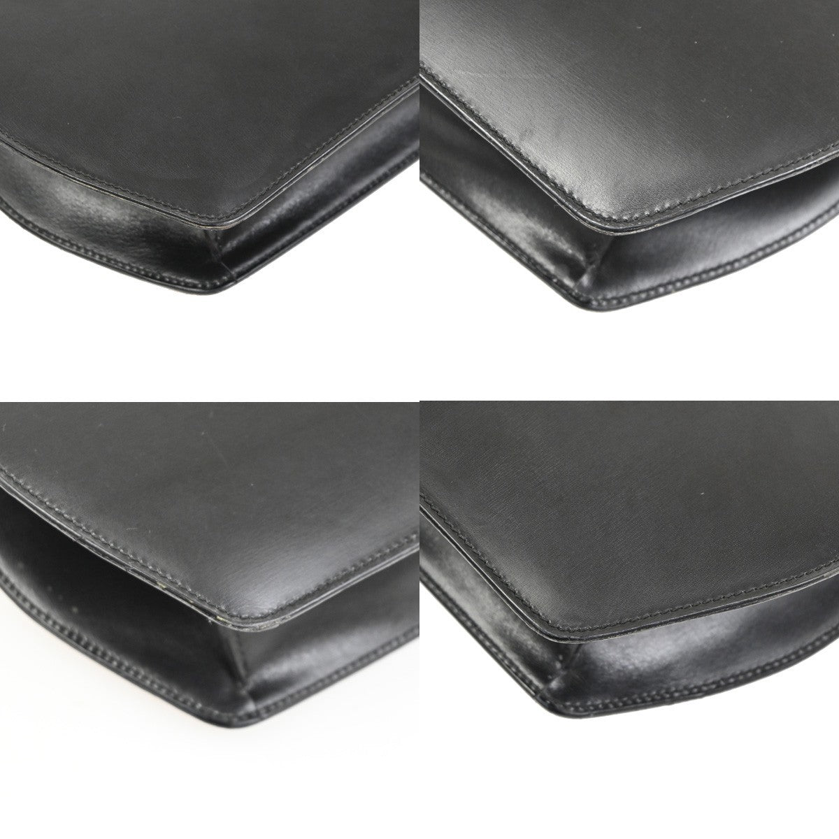 Celine Vintage Leather, Black, Leather, Shoulder Bag