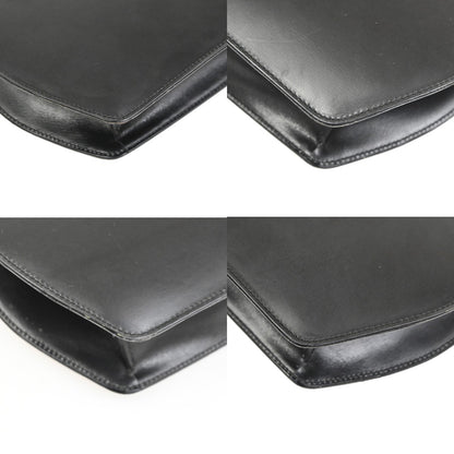 Celine Vintage Leather, Black, Leather, Shoulder Bag