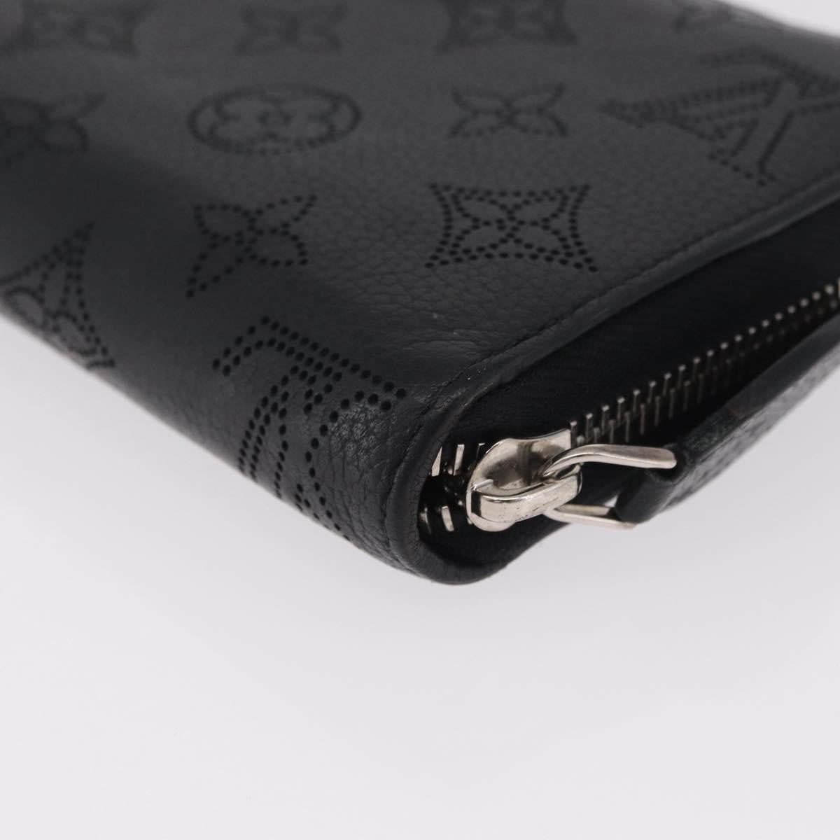 Louis Vuitton Zippy Mahina Leather, Black, Leather, Wallet