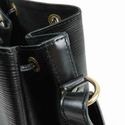 Louis Vuitton Noe Epi Leather, Black, Leather, Shoulder Bag