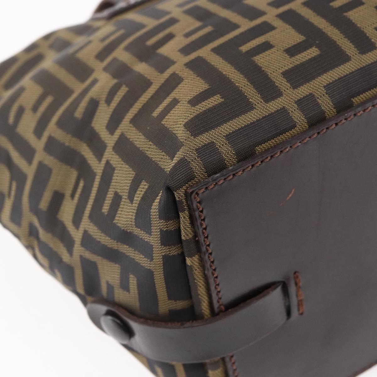 Fendi Vintage Zucca Handbag Zucca, BLACK, CANVAS, Handbag