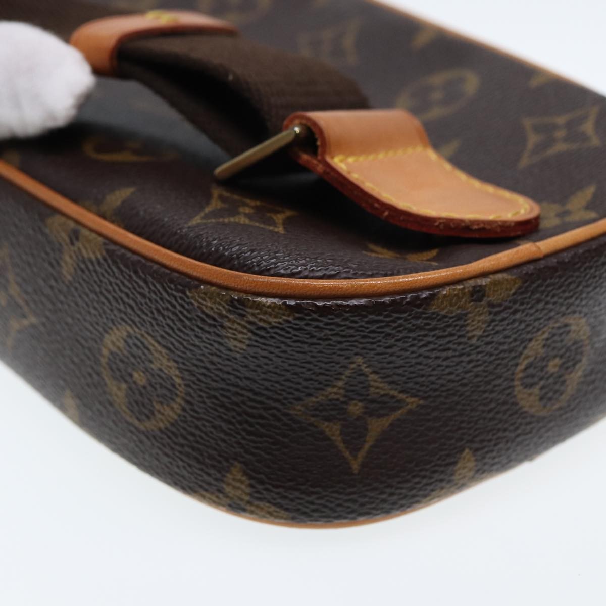 Louis Vuitton Pochette Gange Monogram Canvas, Brown, Canvas, Clutch
