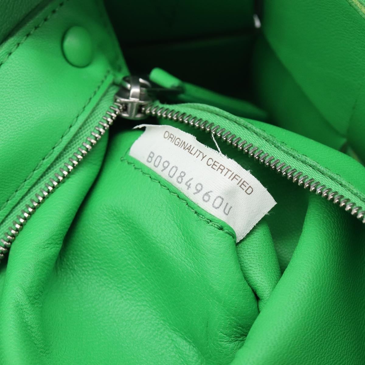 Bottega Veneta Cassette Maxi Intrecciato Leather, Green, Leather, Crossbody Bag