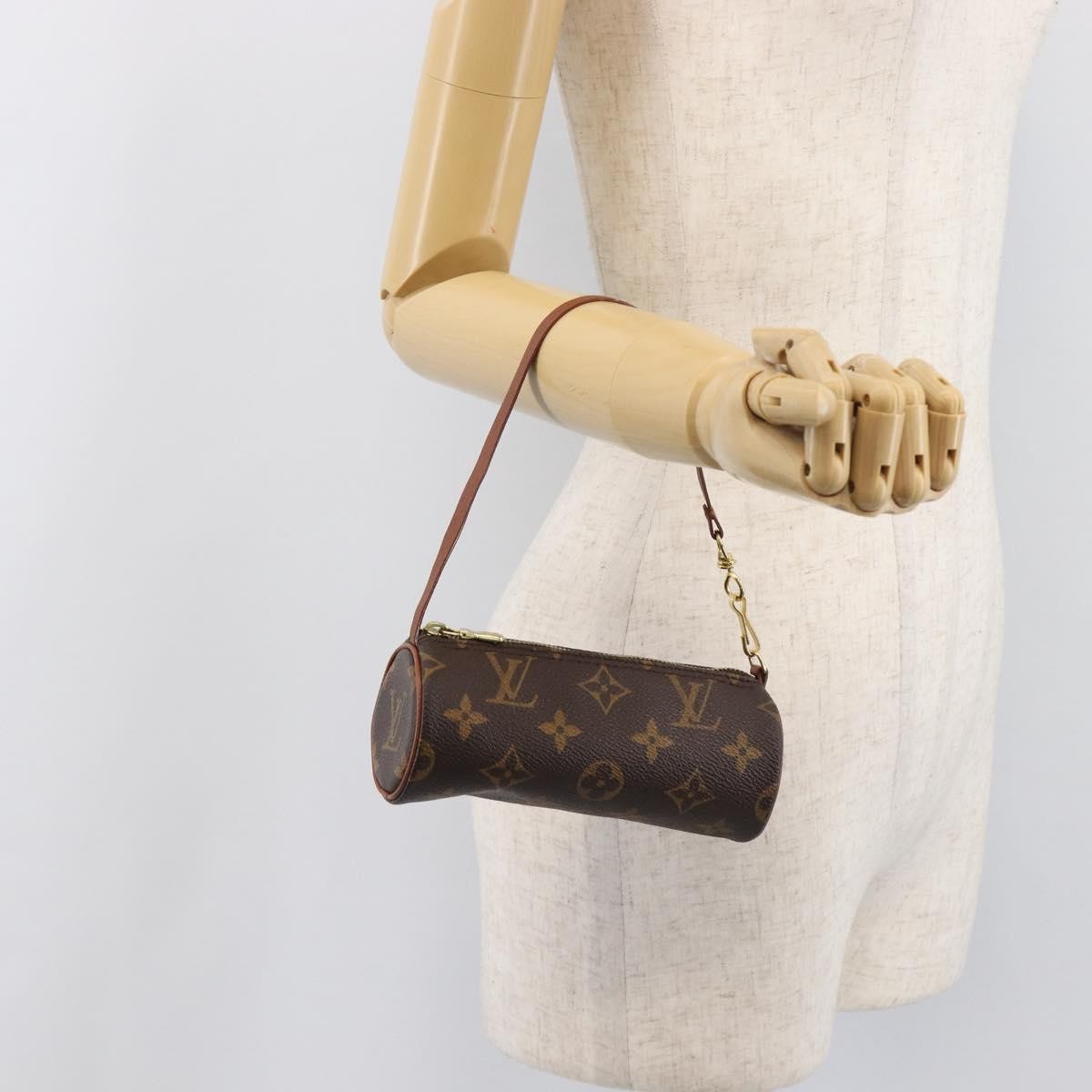 Louis Vuitton Papillon Pochette Monogram Canvas, Brown, Canvas, Clutch