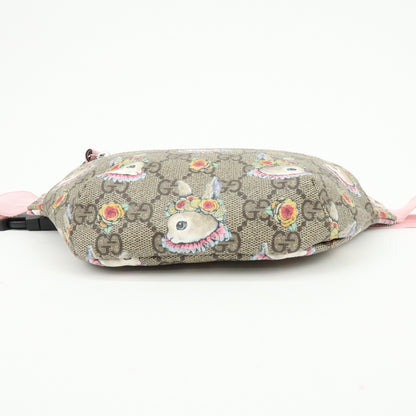 Gucci Children's Belt Printed GG Coated Canvas, Beige, Canvas, Handbag