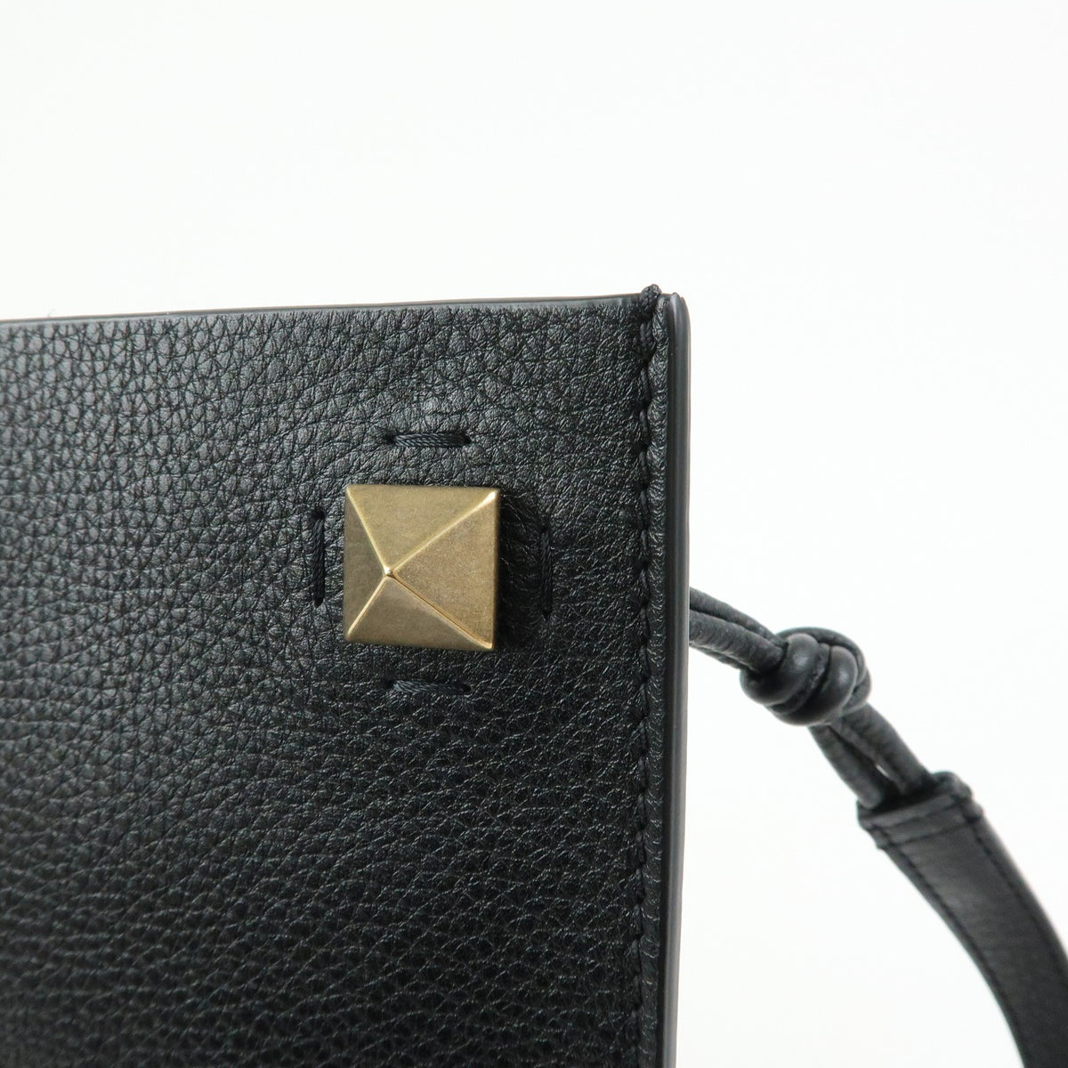 Valentino Garavani Vintage Leather, Black, Leather, Shoulder Bag