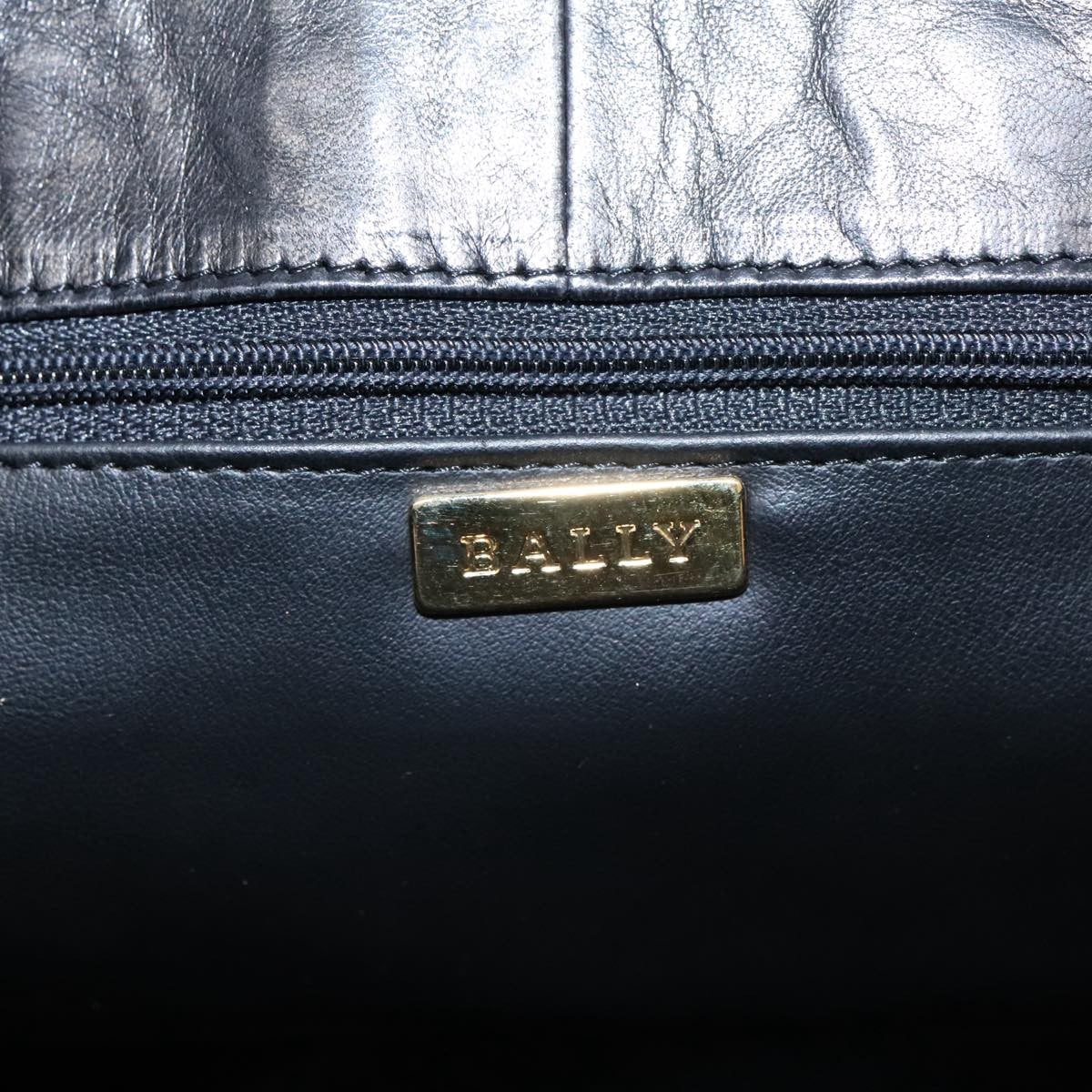 Bally Vintage Quilted Leather, Black, Leather, Shoulder Bag