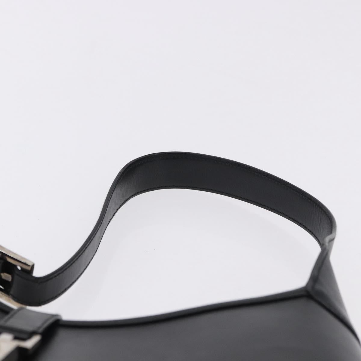 Gucci Jackie O Bouvier Hobo Leather, Black, Leather, Shoulder Bag