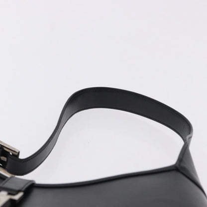 Gucci Jackie O Bouvier Hobo Leather, Black, Leather, Shoulder Bag