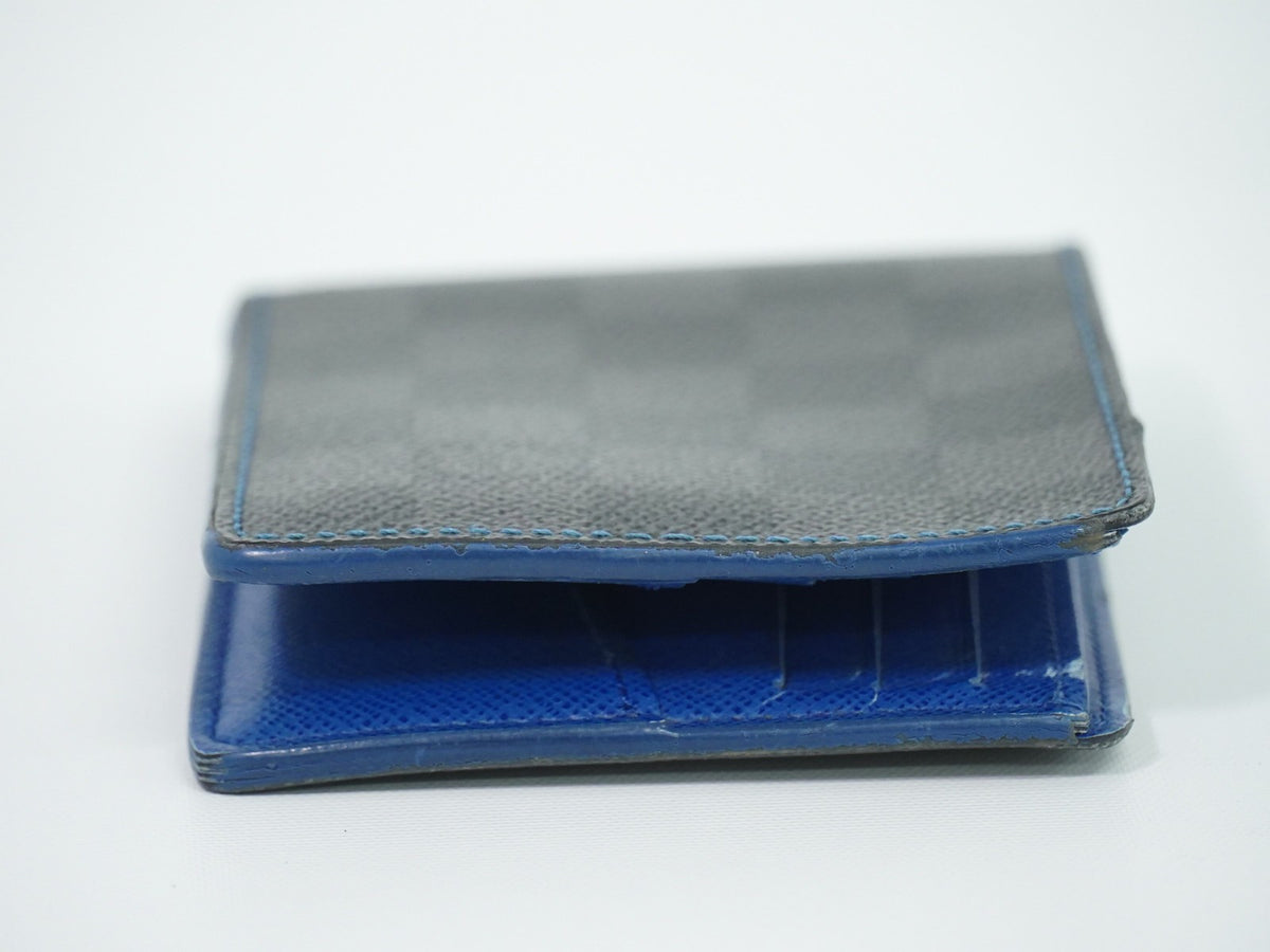 Louis Vuitton Slender Damier Graphite, Black, Canvas, Wallet