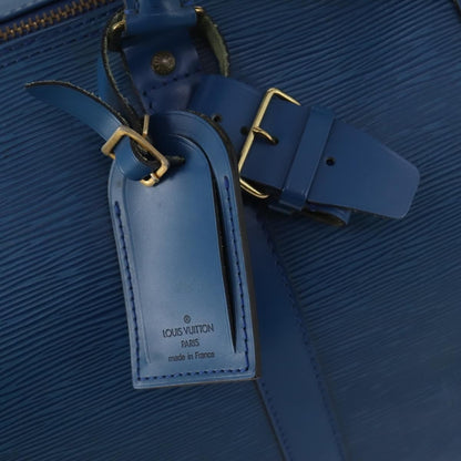 Louis Vuitton Keepall Bag Epi Leather, Blue, Leather, Travel Bag