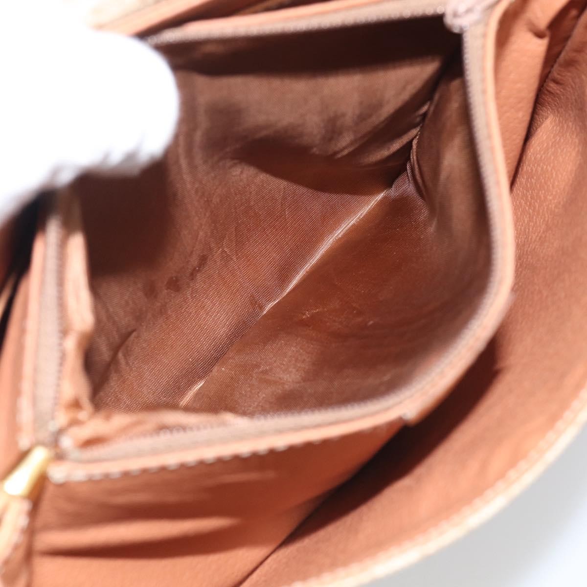 Celine Macadam Shoulder Canvas, Beige, Canvas, Crossbody Bag