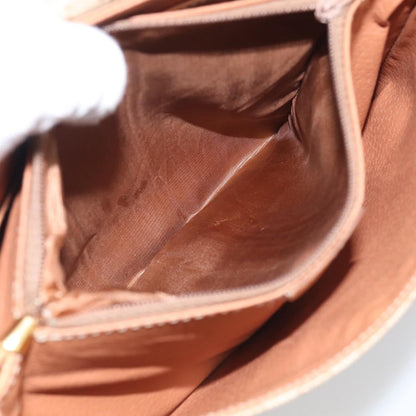 Celine Macadam Shoulder Canvas, Beige, Canvas, Crossbody Bag