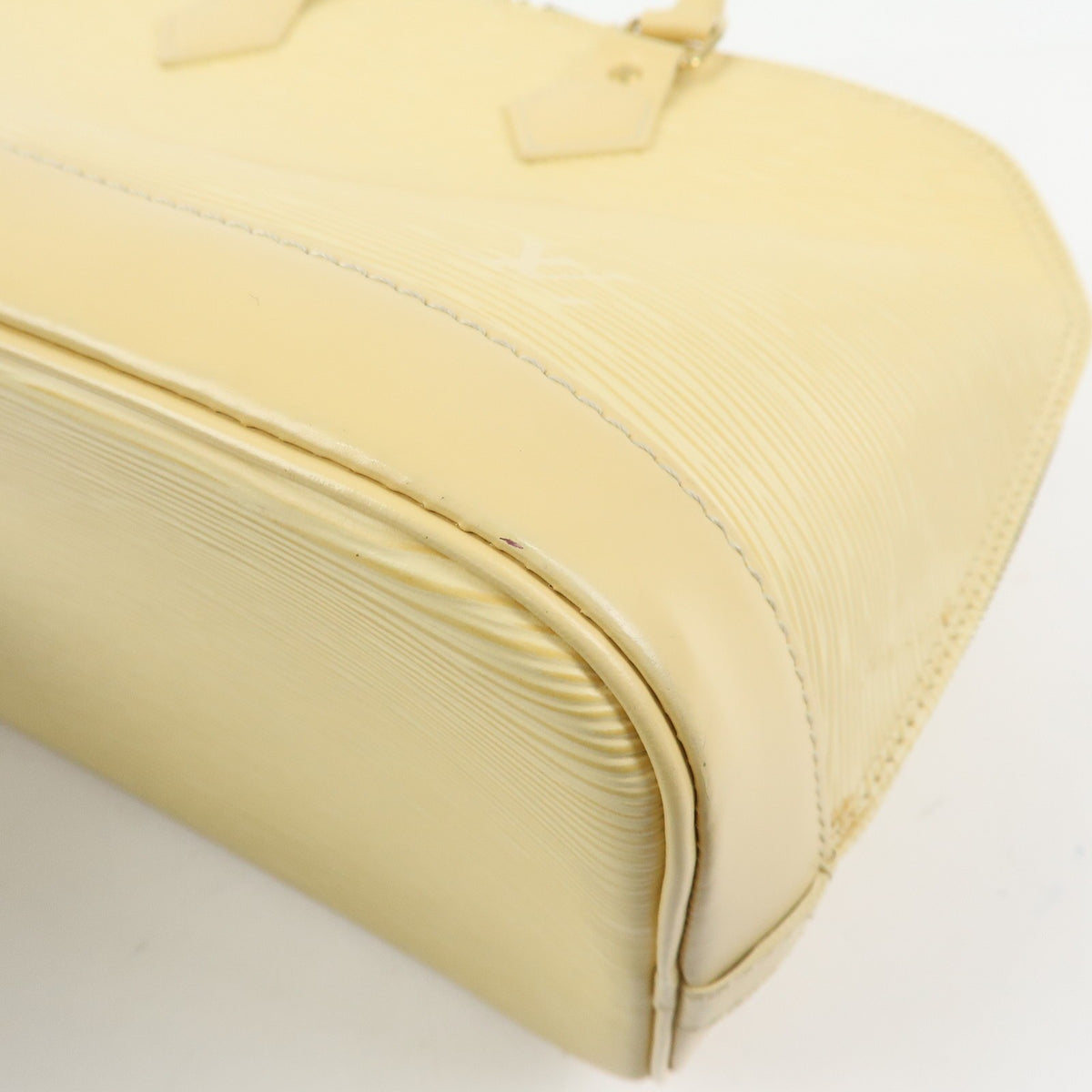 Louis Vuitton Alma Epi Leather, Yellow, Leather, Handbag