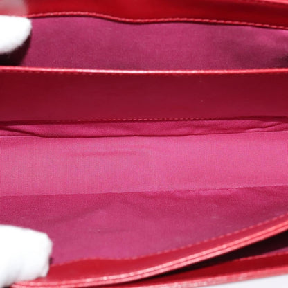 Bvlgari Signature Leather, Red, Leather, Shoulder Bag