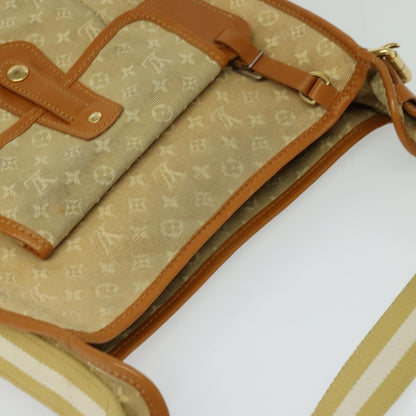 Louis Vuitton Mary Kate Messenger Mini Lin, Beige, Canvas, Handbag