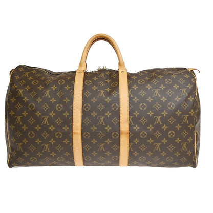Louis Vuitton Keepall Monogram Canvas, Brown, Canvas, Travel Bag