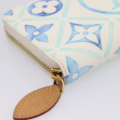 Louis Vuitton Zippy By The Pool Monogram Tile Canvas, Blue, Canvas, Wallet