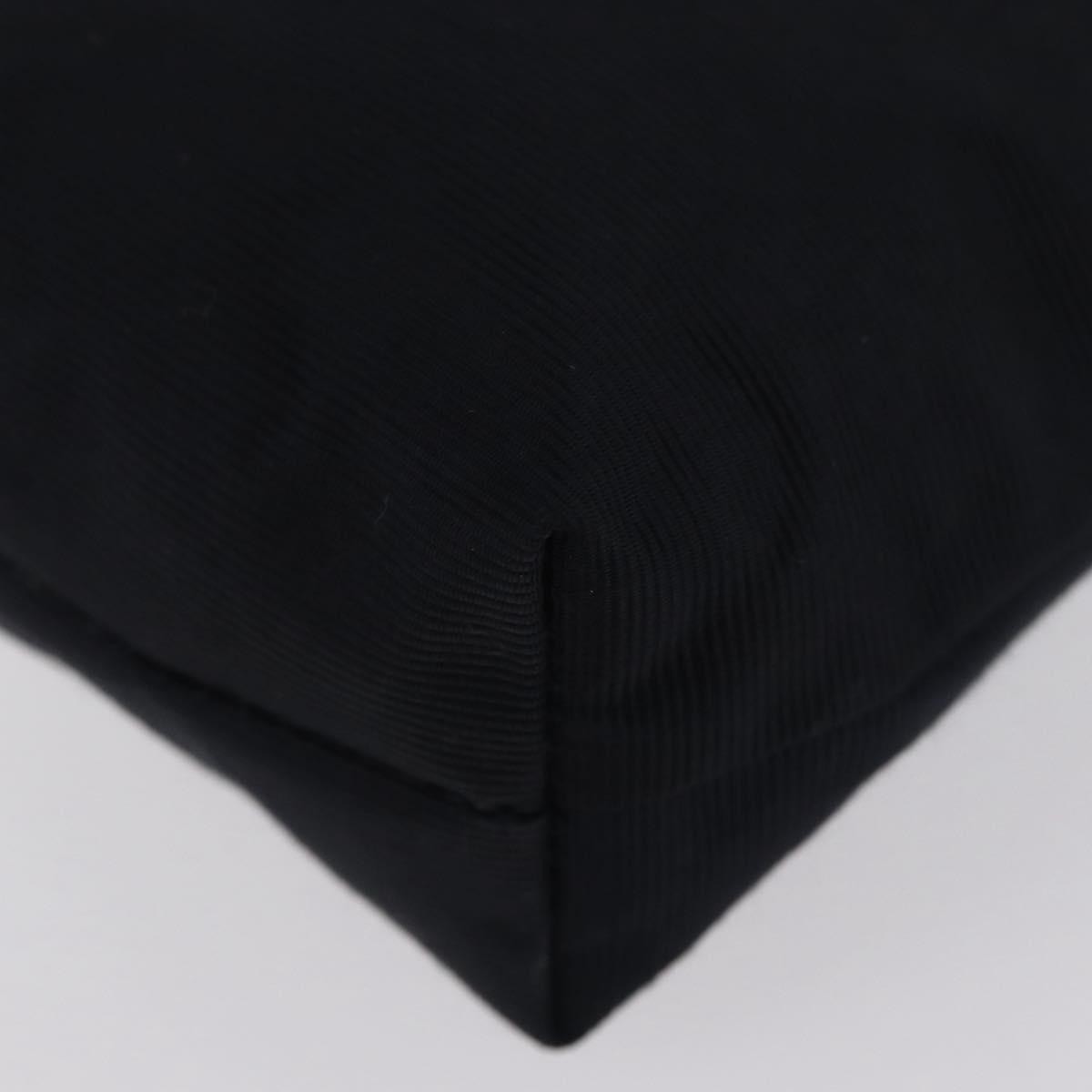 Celine Circle Logo Pouch Canvas, Black, Canvas, Clutch