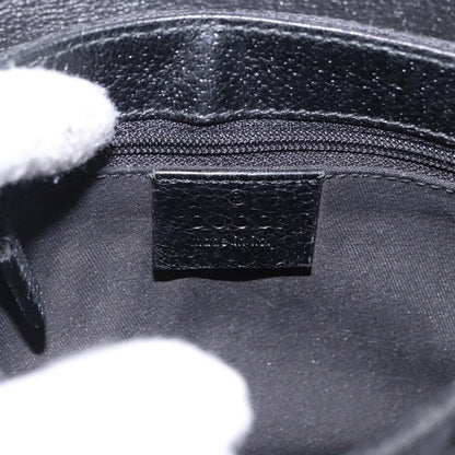 Gucci Buckle Waist GG Canvas and leather, Black, Canvas, Clutch