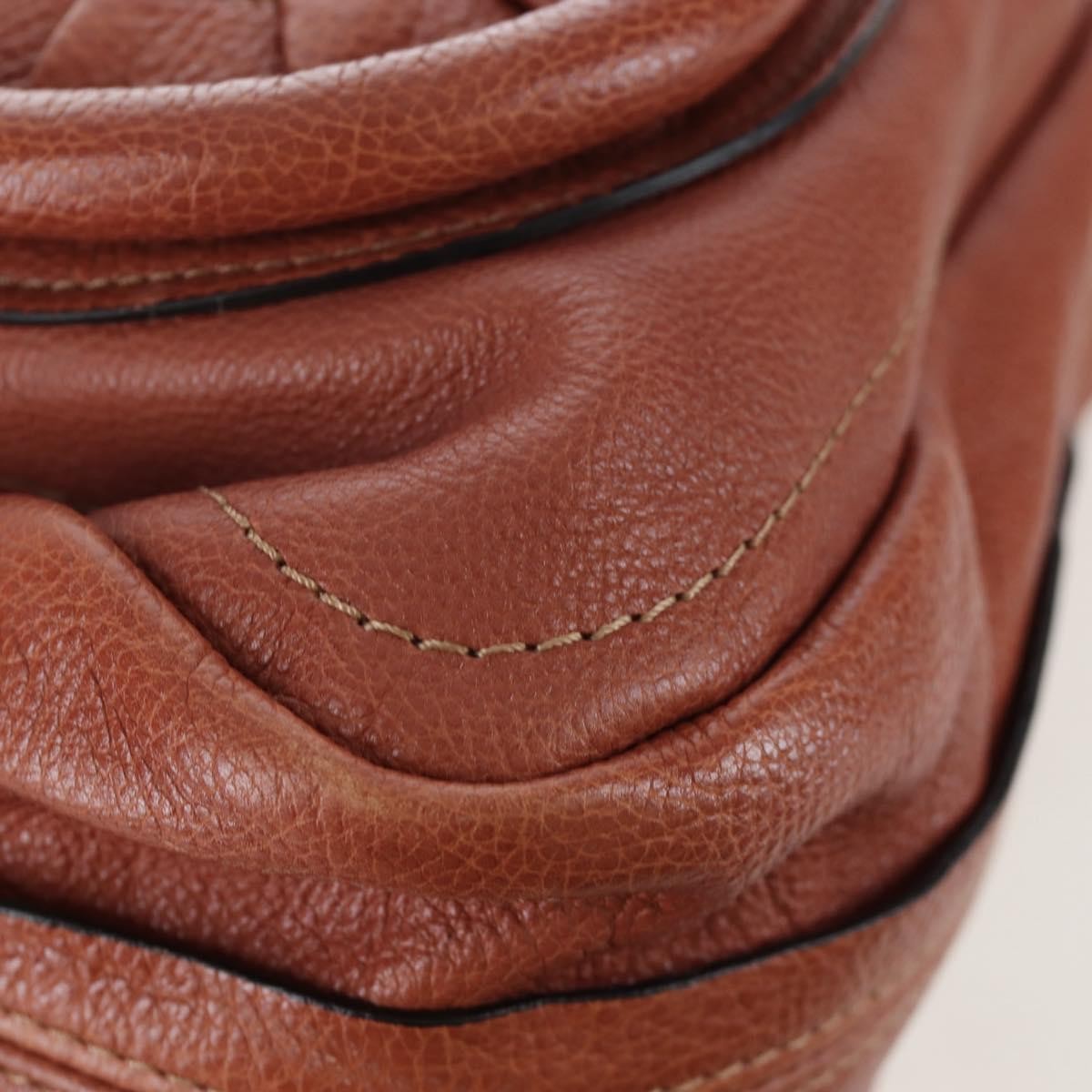 Chloe Paraty Quilted Leather, Brown, Leather, Handbag