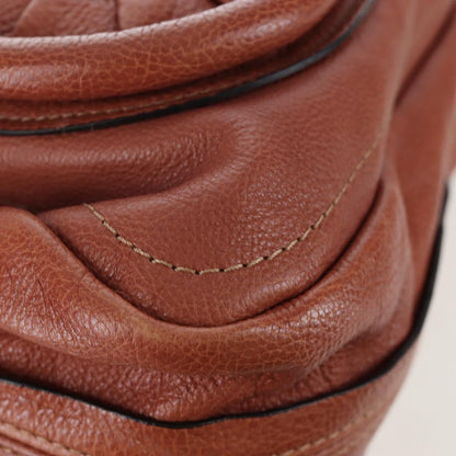 Chloe Paraty Quilted Leather, Brown, Leather, Handbag
