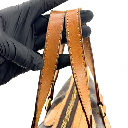 Louis Vuitton Palermo Monogram Canvas, Brown, Canvas, Handbag