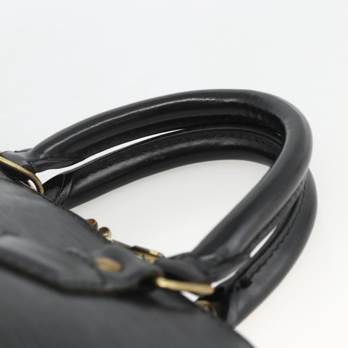 Louis Vuitton Alma Epi Leather, Black, Leather, Handbag