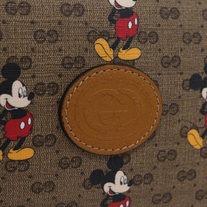 Gucci Disney Mickey Mouse Printed Mini GG Coated Canvas, Beige, Canvas, Shoulder Bag