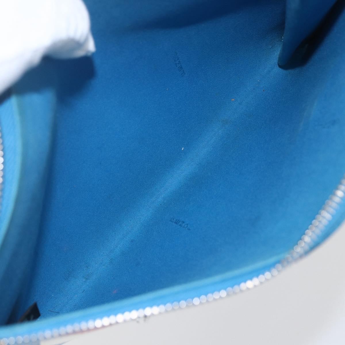 Fendi Monster Clutch Leather, Blue, Leather, Clutch