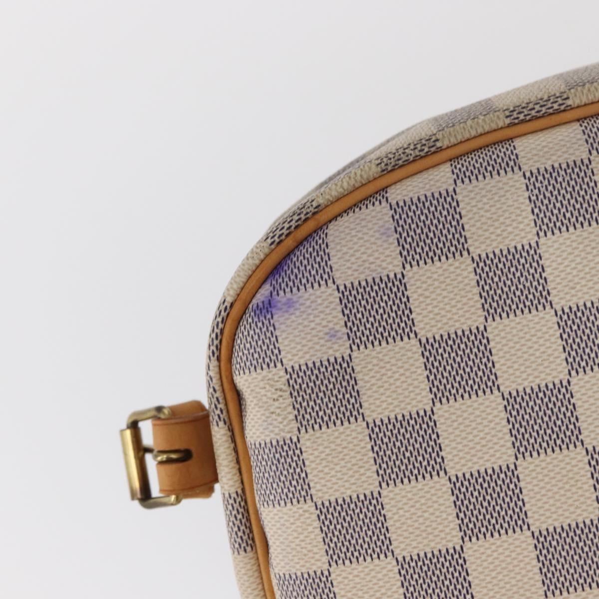 Louis Vuitton Saumur Damier Ebene, Beige, Canvas, Shoulder Bag