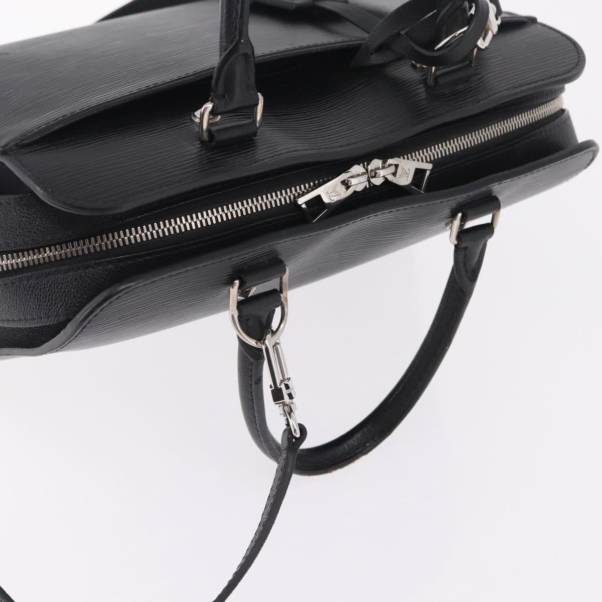 Louis Vuitton Vaneau Epi Leather, Black, Leather, Handbag