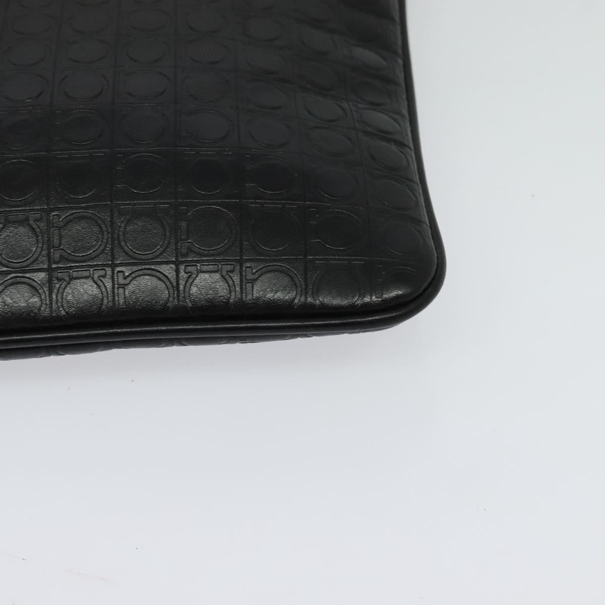 Salvatore Ferragamo Vintage Leather, Black, Leather, Shoulder Bag