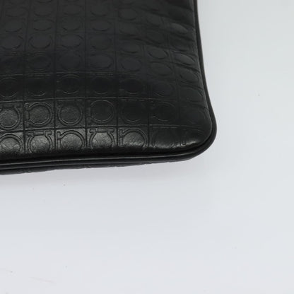 Salvatore Ferragamo Vintage Leather, Black, Leather, Shoulder Bag