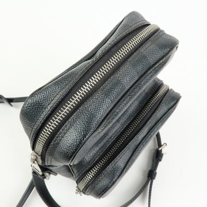 Louis Vuitton Rem Damier Graphite, Black, Canvas, Handbag