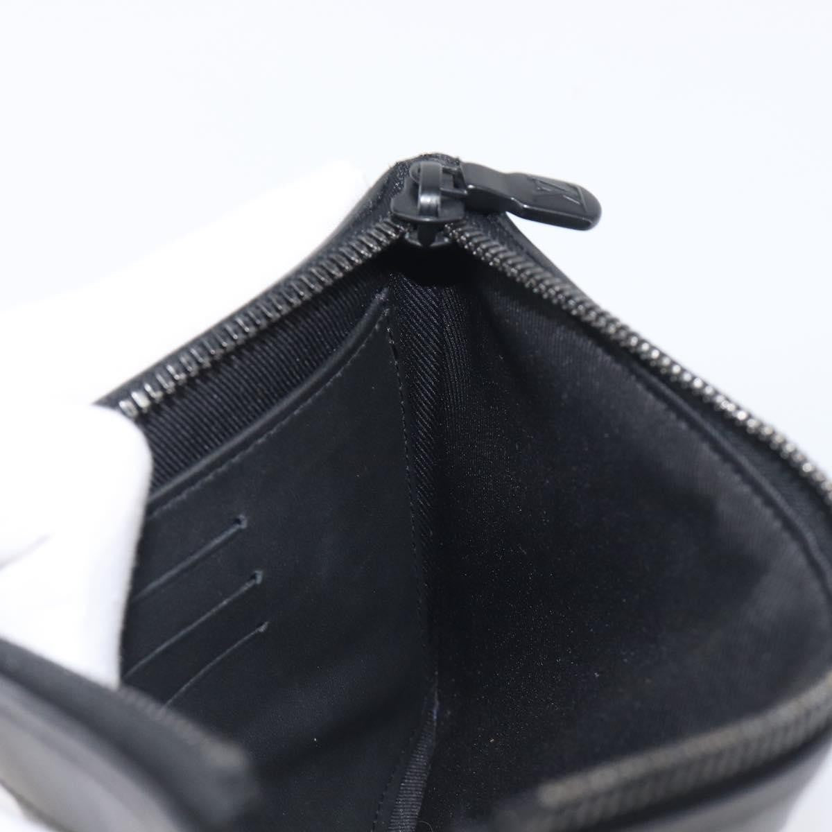 Louis Vuitton Discovery Pochette Monogram Shadow Leather, Black, Leather, Clutch