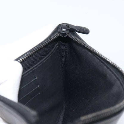 Louis Vuitton Discovery Pochette Monogram Shadow Leather, Black, Leather, Clutch