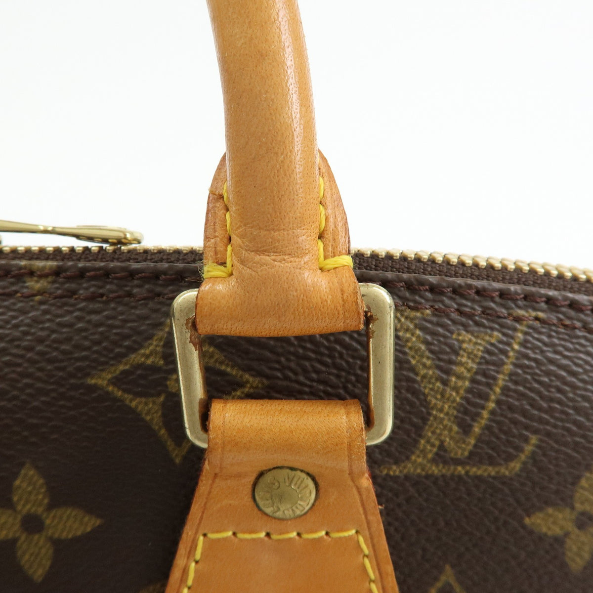 Louis Vuitton Alma Monogram Canvas, Brown, Canvas, Handbag