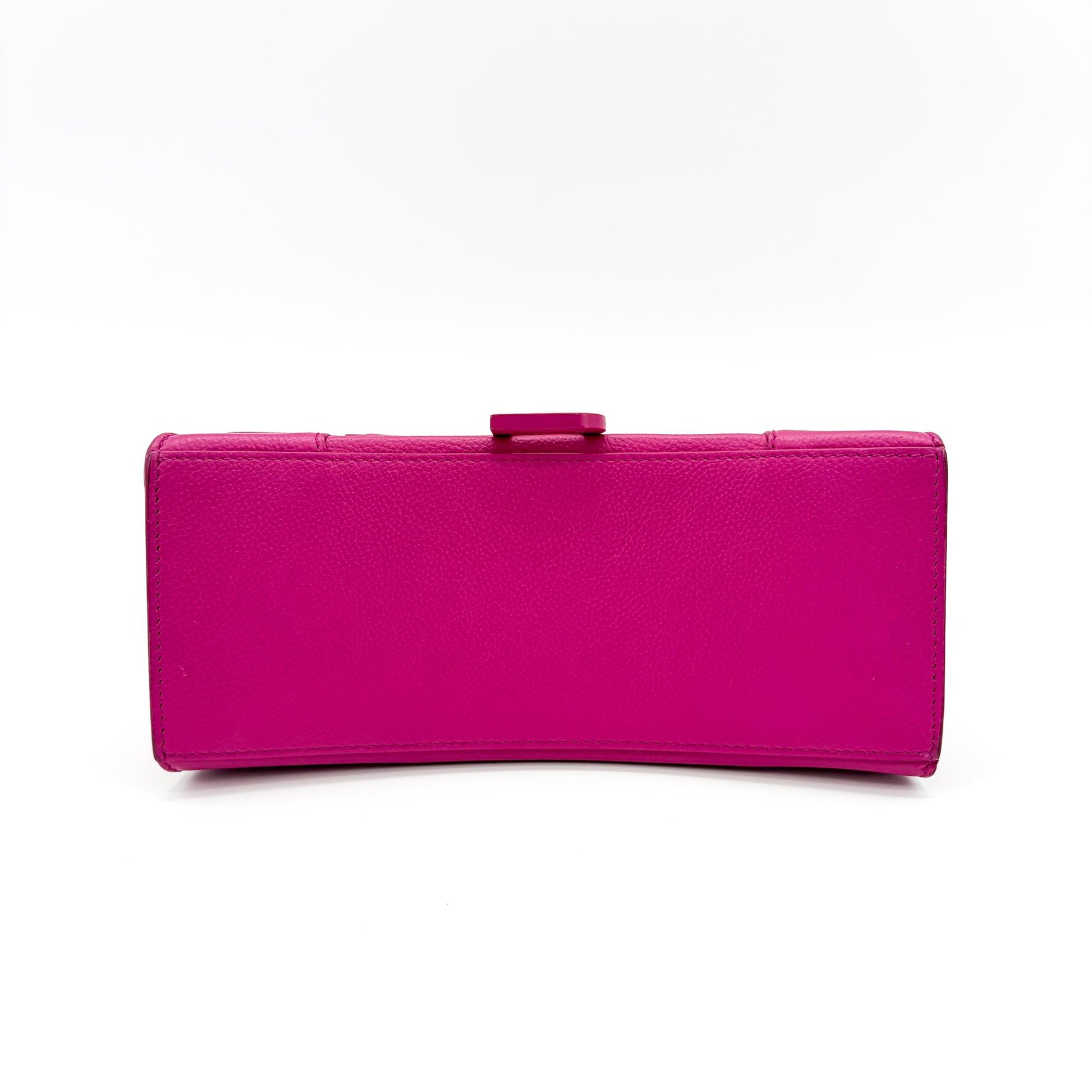 Balenciaga Hourglass Top Handle Leather with Crystals, Pink, Leather, Handbag